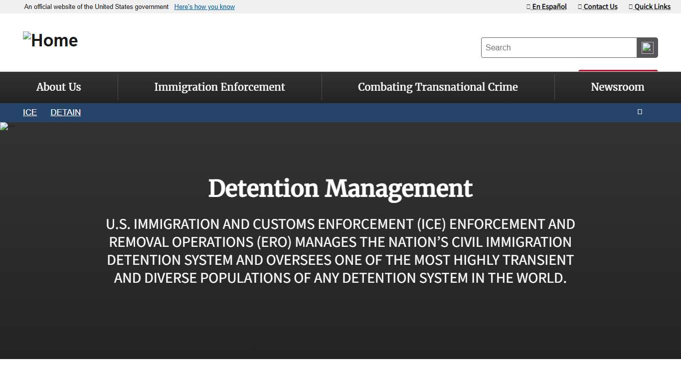 Detention Management | ICE